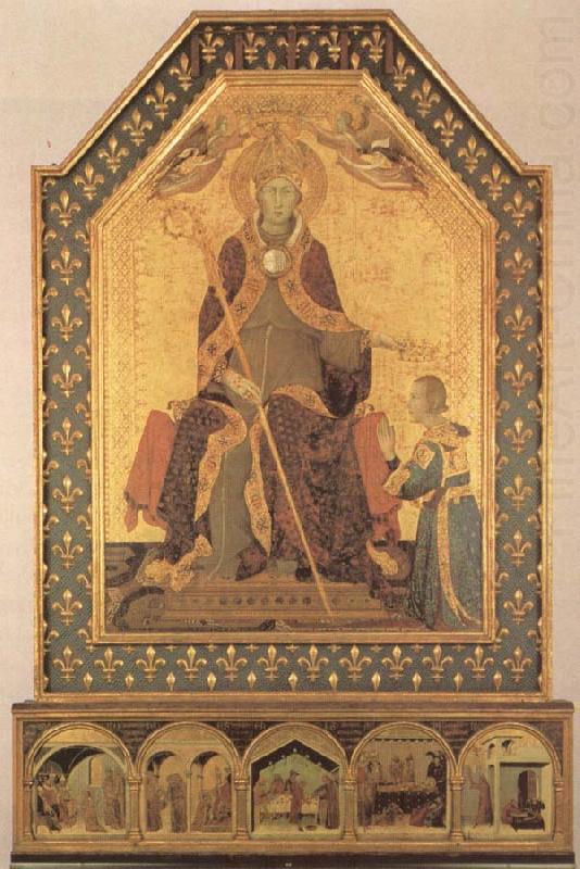 Simone Martini Lodewijk of Toulouse Crowns Robert of Anjou, King of Napels china oil painting image
